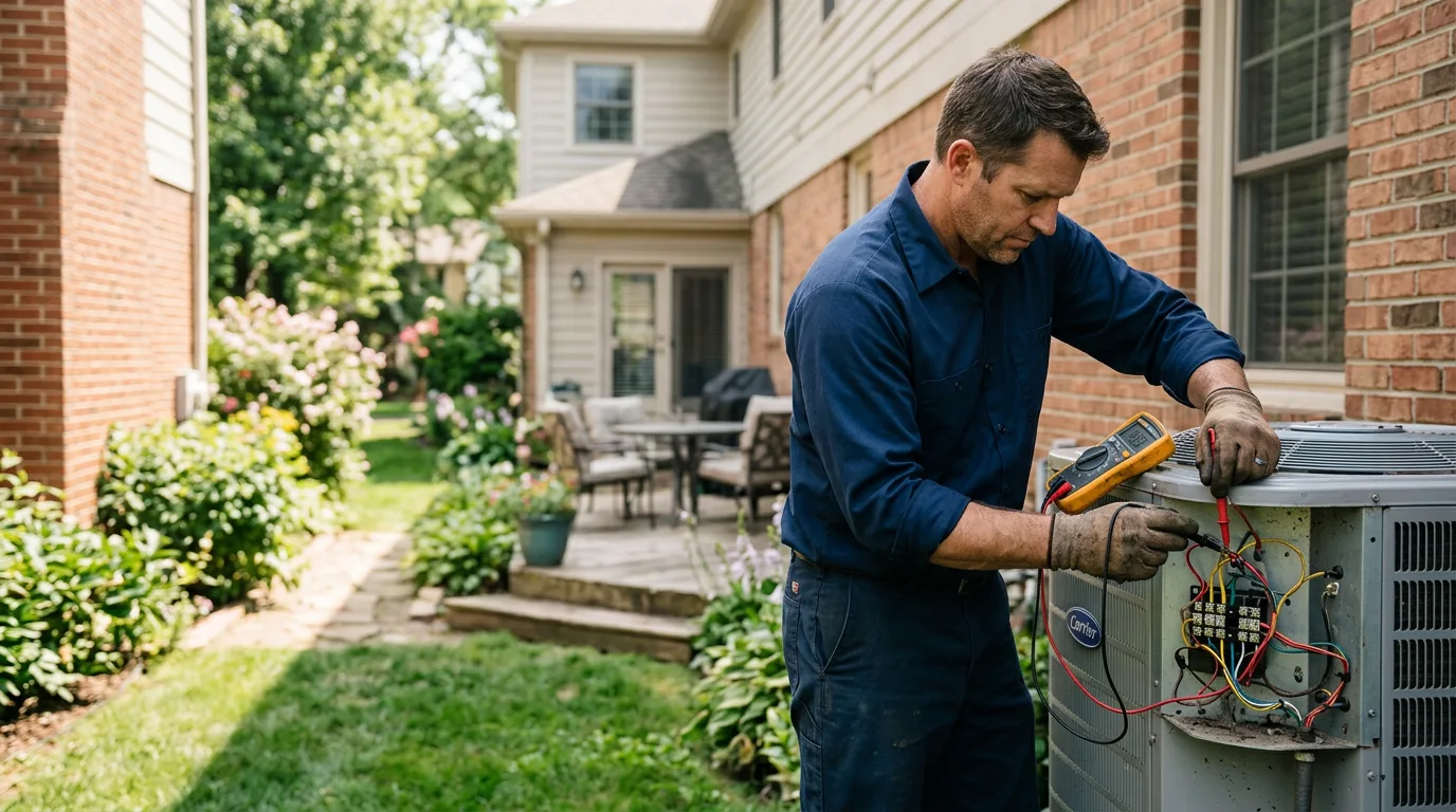 HVAC technician working near Lewisburg, PA